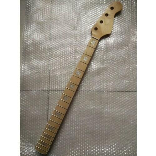 Eléctrico JAZZ bajo guitarra cuello reemplazo Arce madera 22 Fret 4 cuerdas