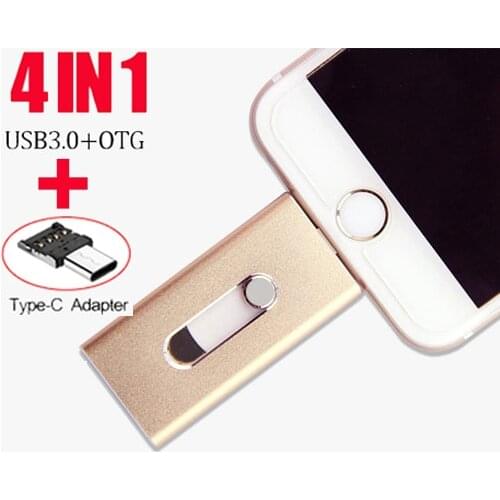 USB Flash Drive 128G 64G OTG Pen Drive Memory USB Photo Stick Device 16/32G Flash Drive Disk For iOS iPhone Android PC USB 3.0
