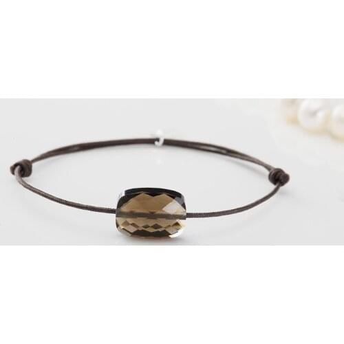 2021 Factory Limited Brand Crystal Adjustable flexible GoldFish Rope Brown color Crystal Jewelry Adjust Leather Holiday Jewelry