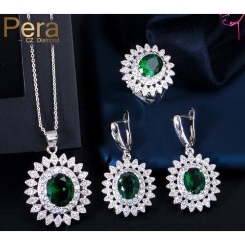 Pera CZ Jewelry Sets
