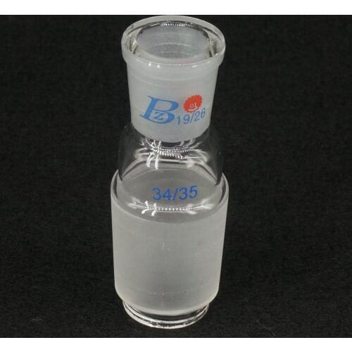 19/26 Female to 34/35 Male Joint Lab Glass Enlarging Transfer Adapter Glassware