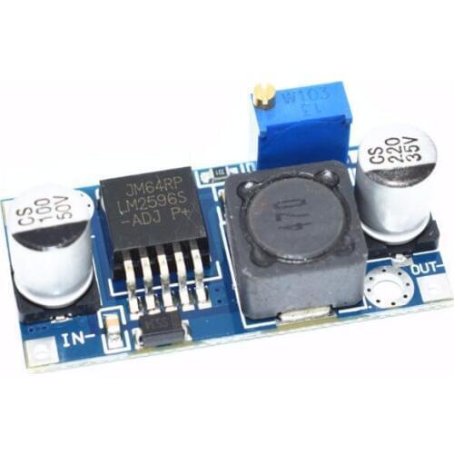 Free shipping Power Converter Step Down Module LM2596 LM2596S DC-DC 1.5V-35V adjustable step down power Supply module