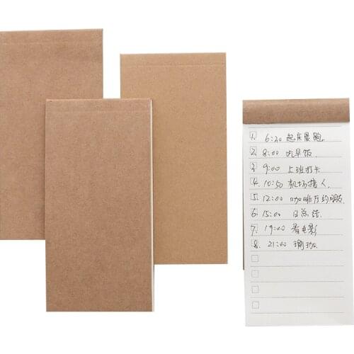 Tearable Pocket Kraft Paper Memo Pad Notepad Stationery Memo Notes Writing for To Do List Tear Checklist TODO project notes