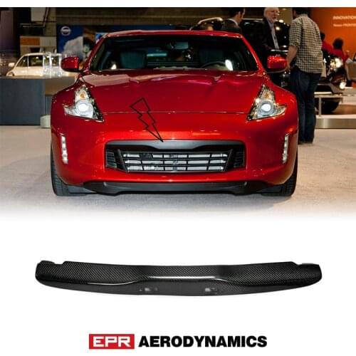 For nissan 12 onwards 370Z Z34 Kouki Late model carbon fiber Front Bumper Grill grille
