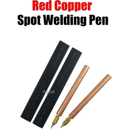 1 Set DIY Spot Welding Machine Spot Welder Copper Handheld Spot Welding Pen Hole Terminal Connector/Electric Welding Pen