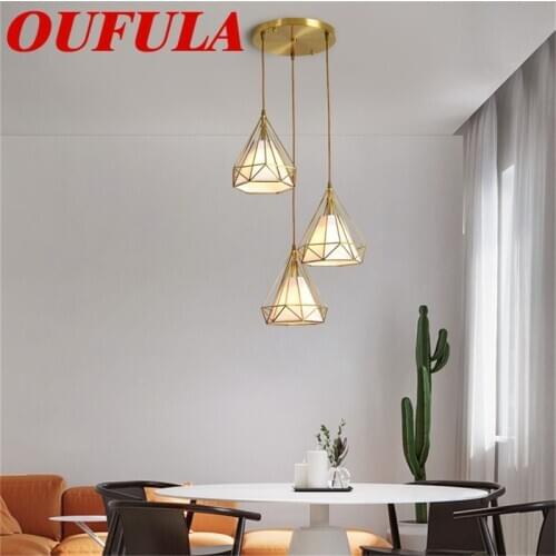 Hongcui Modern Pendant Lights Fixture Copper 220V 110V Contemporary Home Creative Decoration Suitable For Dining Room Restaurant