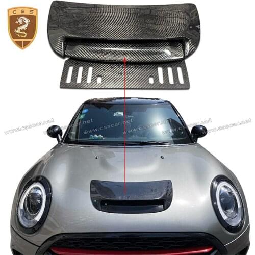 Top Design For BMW Mini Hood Tuyere Car Styling Dry Carbon Fiber Auto Accessories Hot Sales
