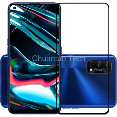 75 Pcs/Lot 2.5D Premium Tempered Glass for Realme 7 Pro Full Cover Screen Protector Protective Film for Realme 7 Pro