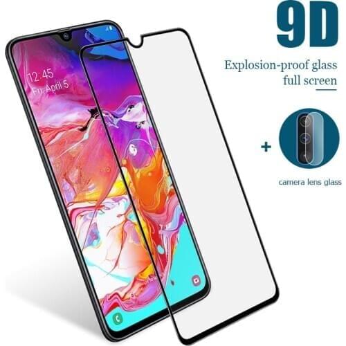 2 in 1 9D Protective Glass For Samsung Galaxy A10 A20 A30 A40 A50 A60 A70 Back Camera Lens Film for Samsung A11 A31 A51 A71