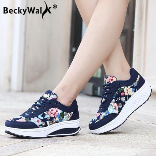 Women Casual Shoes Printed Women Canvas Shoes Tenis Feminino 2021 New Arrival Fashion Lace-up Platform Women Sneakers WSH3302