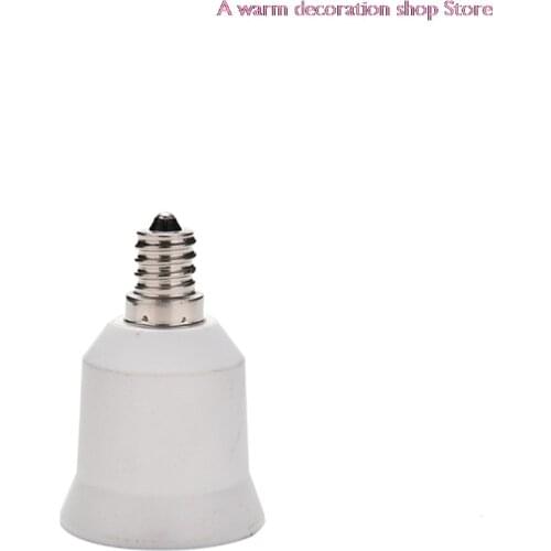 1pcs E12 To E26/E27 White Lampholder Bulbs Converter Candelabra Light Base Socket
