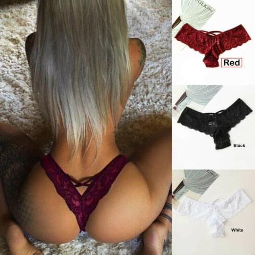 1 Pack Women Sexy Lace Underwear Panties Short Bikini Briefs G-String Thongs