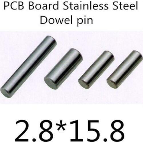 200pcs/lot High Quality 2.8mm stainless steel pcb board dowel pin length 15,8