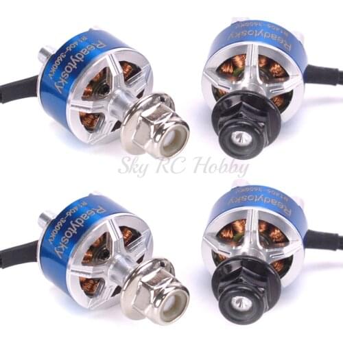 4pcs/lot 1406 3600KV 2-4S CW CCW Brushless Motor for RC Models Quadcopter Frame DIY Part FPV Racing Drone