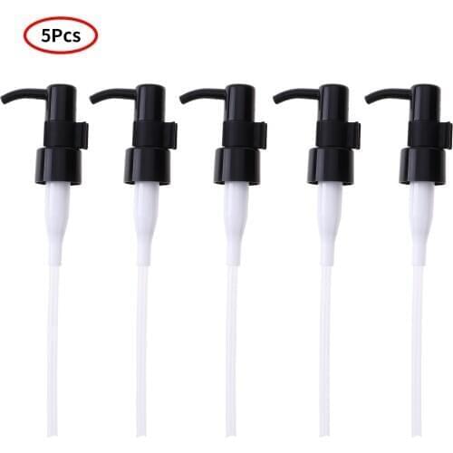 5Pcs 20/24mm Oil-Rubbed Hand Liquid Soap Pump Dispenser Plastic Lotion Bottles Replacement Pump with Long dip Tubes