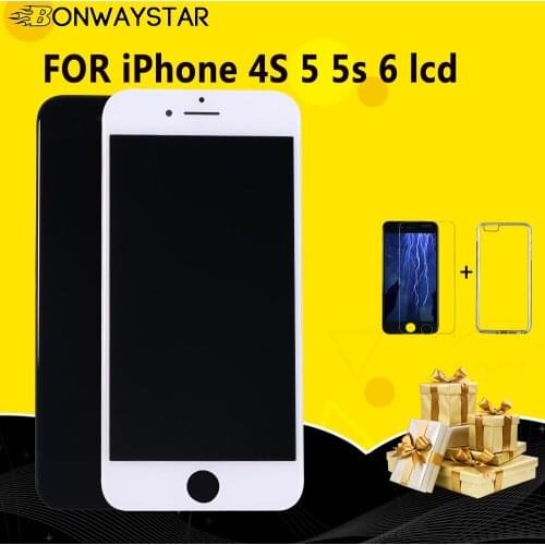 AAAA+ Screen for iPhone 5 5s LCD Display Touch Screen Digitizer Replacement Glass Module for iPhone 6 4s LCD Screen No Dead Pixe