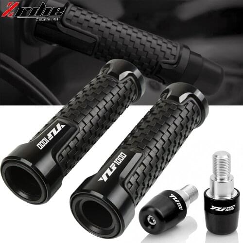 Motorcycle Accessories YZF1000 7/8" 22MM Handlebar Hand Grips Handle Bar End Cap plug For Yamaha YZF 1000 THUNDERACE 1996-2003