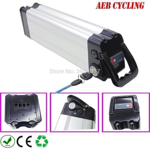 Free shipping 60V 10Ah/11.6Ah/12.8Ah/13.2Ah/14Ah silver fish battery pack 500W 750W 1000W 1200W ebike battery for ancheer bike