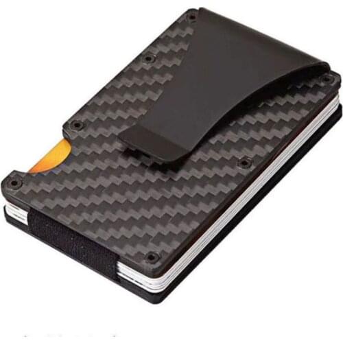 Carbon Fiber Wallet, Metal Wallet, Wallet, New Design Minimalist Wallet Bank Card Holder Carbon Fiber RFID Card Holder