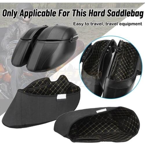 Black Motorcycle Saddlebag Insert Carpet Liner