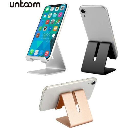Cell Phone Holder Stand Aluminium Alloy Metal Tablet Stand Universal Desk Stand Mount for iPhone Xs Xr Samsung S10 Xiaomi Tablet