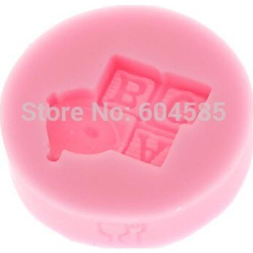 Baby and Letter Fondant and Gum Paste Silicone Resin Candy Molds Baking Molds Cake Decoration 1 Hole