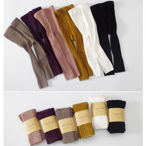 Kid Leggings For Girls Cotton 2020 Infant Baby Toddler Newborn Boys Solid Casual Stockings Children 0-5T Winter Warm Pantyhose