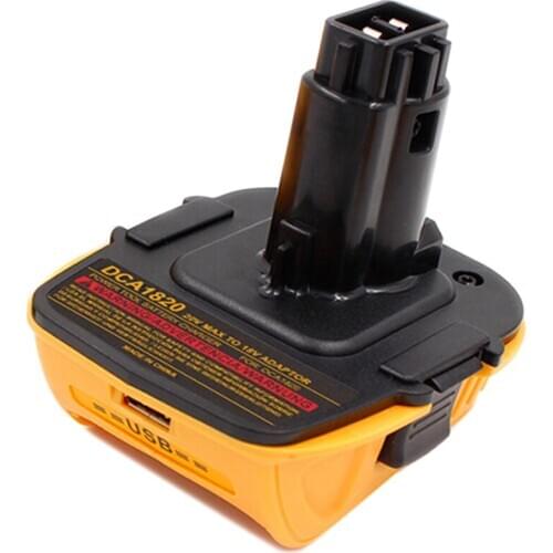 For Dca1820 18V USB Adapter Work with Dewalt Max Xr Dcb200 Dcb201 Dcb203 Dcb203Bt Dcb204 Dcb205 Dcb206 Compact Batteri