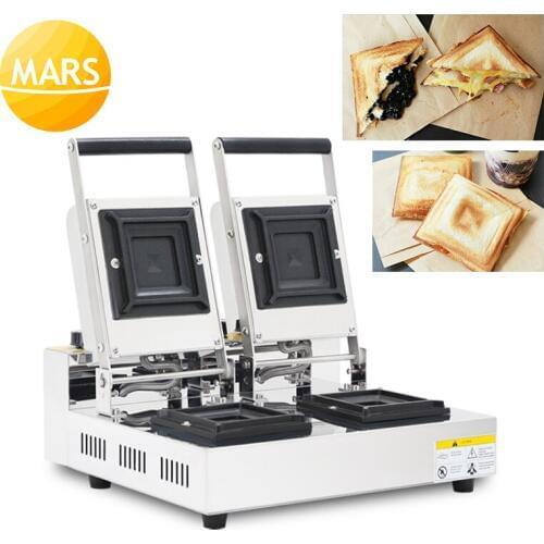 Electric Sandwich Maker Pocket Bread Cake Toast Machine Grilling Panini Baking Toaster Non-Stick waffle Breakfast Machine