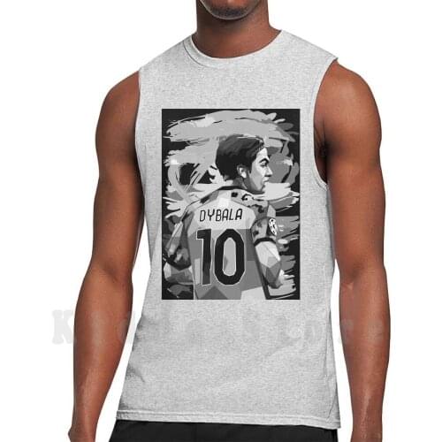 Paulo Dybala Tank Tops Vest 100% Cotton Soccer Football Italy Sports Italian Ronaldo Ball Sport Logo Turin Funny Player