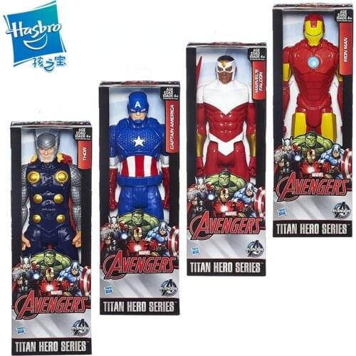 Hasbro Avengers Iron Man Falcon 12-inch Movable Doll Model Desktop Decorations Birthday Present Home Decoration Toys for Boys