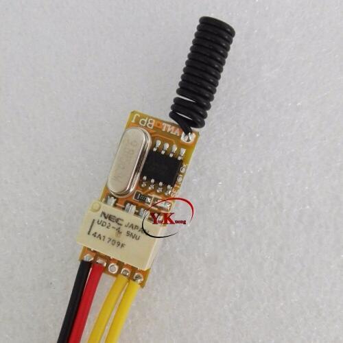 Mini Contact rf remote control switch Normally Open Closed Wireless console Switch Receiver 315 433 NO COM NC LearningCode Smart