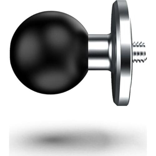 T3EE Motorcycle Handlebar Clamp Base 1 Inch Rubber Ball Head Mount for Go-pro Action Cameras Cellphones Bracket Accessories