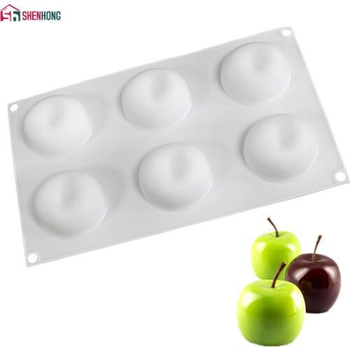 NEW Apple Cake Mould Silikonform Fruit Moule Flower Silicone Mold For Baking Frozen Fondant Dresser Bread Mousse