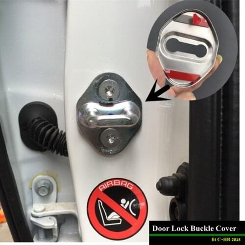 New C-HR CHR 2018 Car Door Lock Keys Protect Buckle Stainless Steel Door Lock Key forToyota CHR 2018