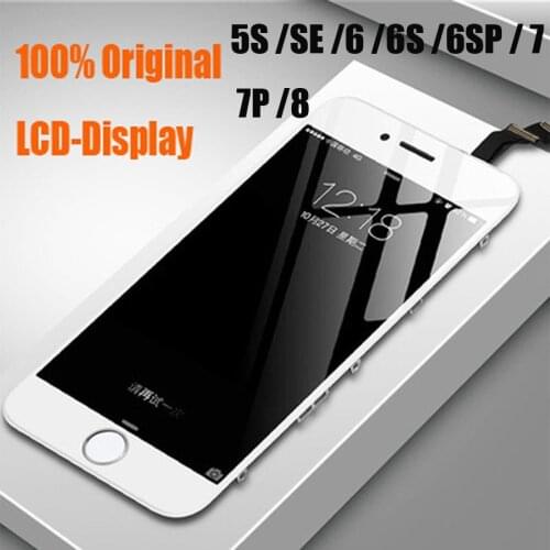 100% Original iPhone LCD display 6 6S 7 8Plus No Dead Pixel Touch Screen Digitizer Assembly For iPhone 5S 5 Display iphone lcd