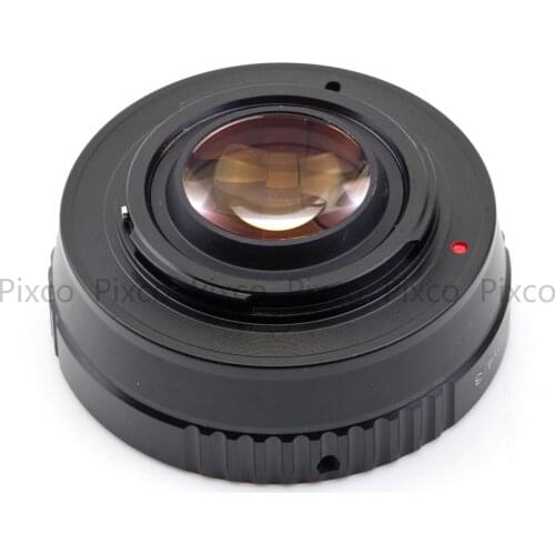Pixco M42-M 4/3 Focal Reducer Speed Booster adapter M42 Lens to suit for Micro 4/3 camera+Camera Lens Cap U-Clip+Camera Straps