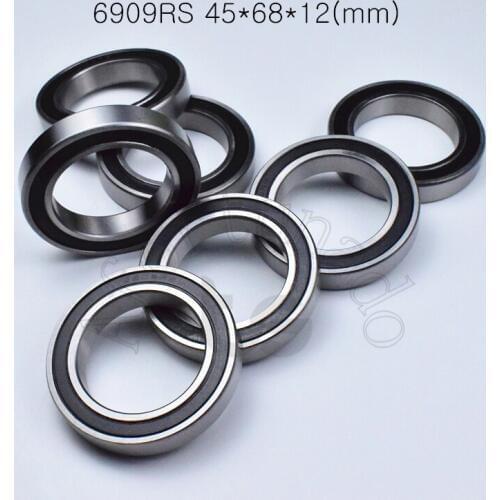 6909RS 45*68*12(mm) 1piece bearing free shipping abec-5 rubber sealed bearing Thin wall bearing 6909 6909RS chrome steel bearing