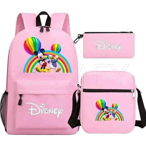 Disney Mickey Minnie Bookbag Backpack Teenagers School Bags Women Men School Bag Fashion Travel Laptop anime bagsBackpack Bags
