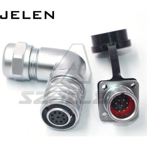 SF1214S/SF1312P WEIPU Connector 90 degree elbow 9pin plug(female) and socket(male) RV power waterproof connectors ip67