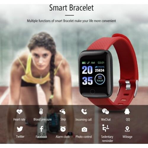 Smart Watches 116 Plus D13 Heart Rate Watch Smart Wristband Sports Watches Smart Band Waterproof Smartwatch Android A2 Dropship