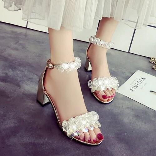 Hot Lady Shoes New Sandals High-heeled Shallow Mouth Transparent PVC Pumps Work Women Female Sexy High Heels sandals for women