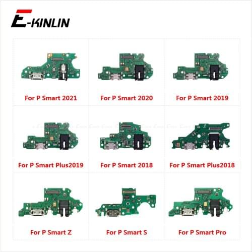 USB Charging Port Dock Plug Connector Charger Board With Mic Microphone Flex Cable For HuaWei P Smart S Z Pro 2019 2018