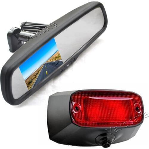 Vardsafe VS508R Brake Light Reverse Backup Camera & Replacement Rear View Mirror Monitor for Ram Promaster Van