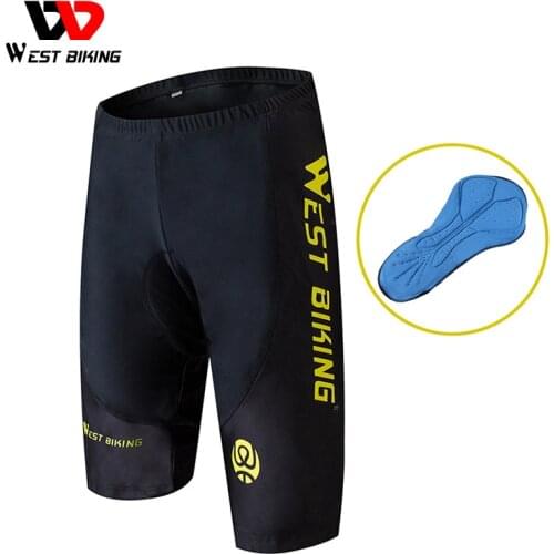 WEST BIKING Bicycle Shorts Breathable Quick Dry 3D Gel Padded Outdoor Sports Riding Underwear Jersey Cycling Shorts