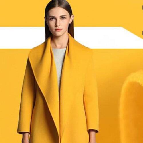 0.5 Meter Faux Wool Fabric Cashmere Autumn And Winter Coat Jacket Skirt Clothing Fabric Double Sided Imitation Wool Texitle