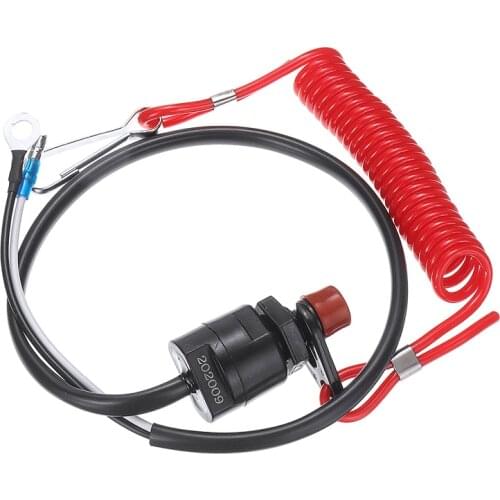 1pcs Universal Boat Outboard Engine Motor Kill Stop Safety Tether Lanyard Accessories Motorcycle Switch