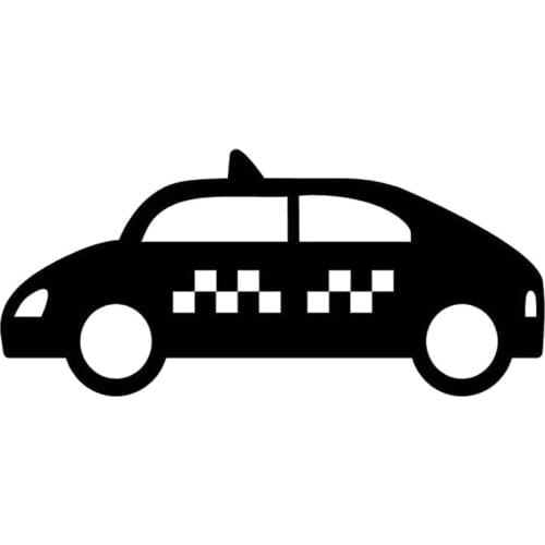 17.5cm*8cm Taxi Cab Transportation Vehicle Fashion Stickers Decals Vinyl
