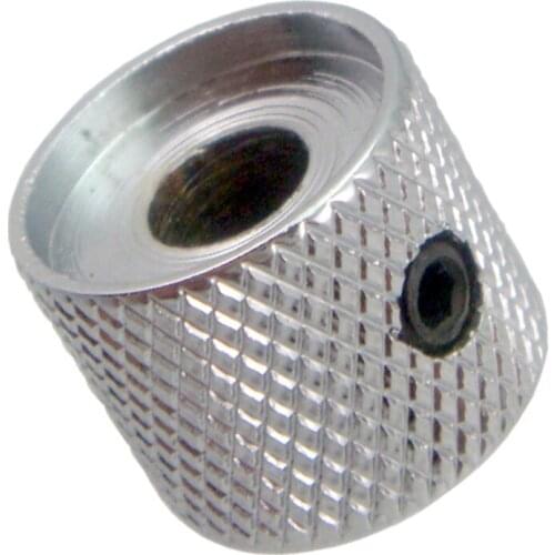 2 Pieces Electric Guitar/Bass Replacement Volume Tone Control Knobs Silver