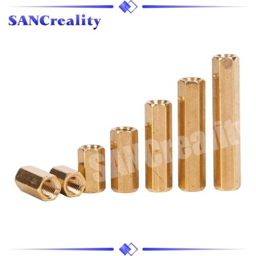 50pcs Hex Female to Female M2 brass standoff spacer Hexagonal Stud Spacer Hollow Pillars